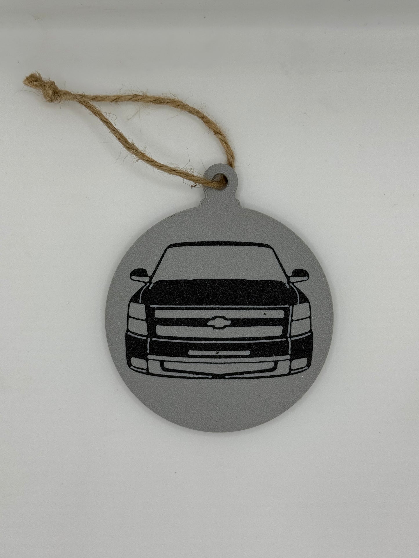 07-13 Silverado Front End Christmas Ornament
