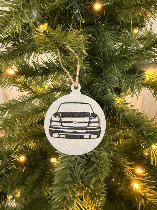 03-06 Silverado Front End Christmas Ornament