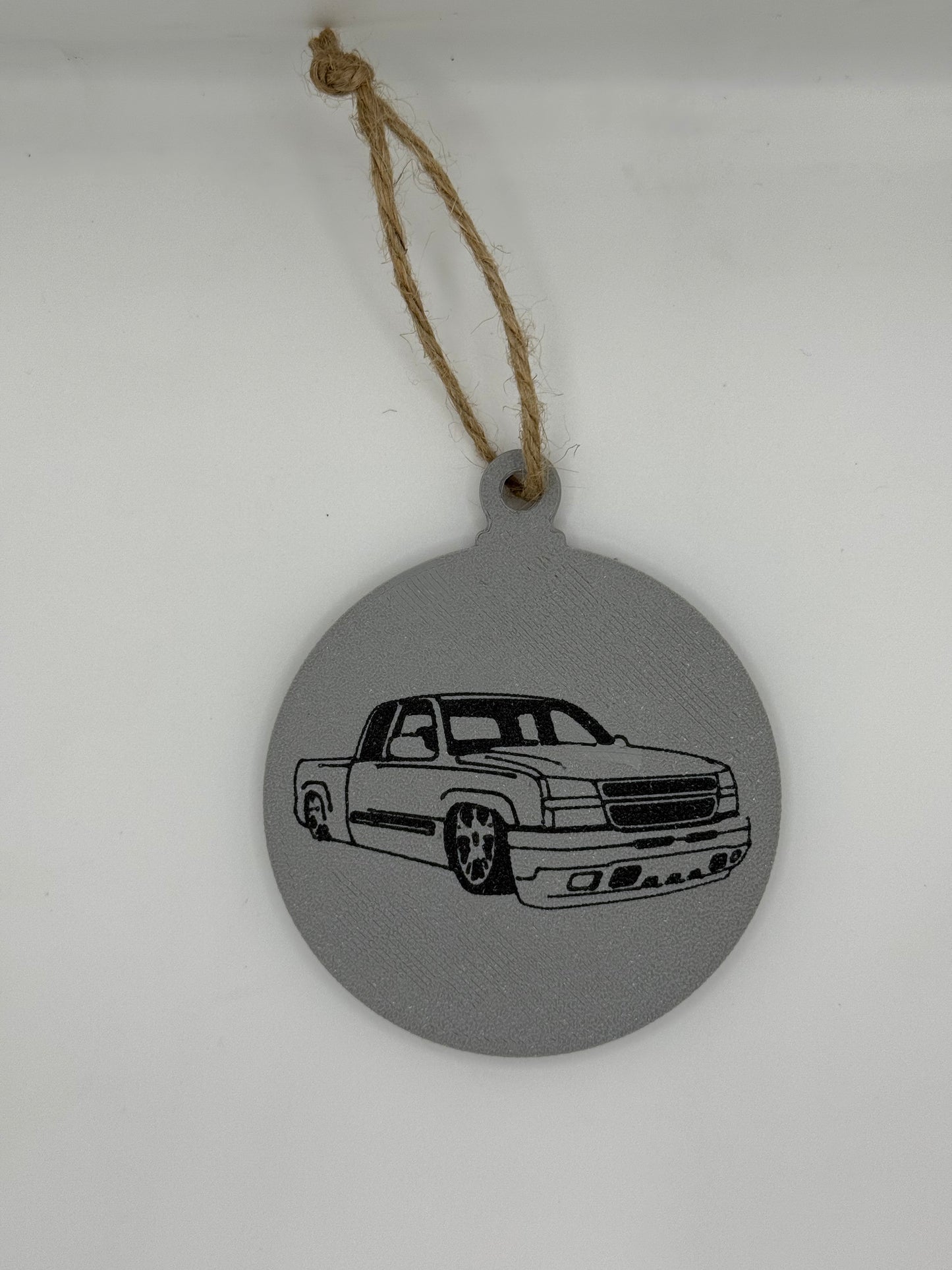 03-06 Silverado Side View Christmas Ornament